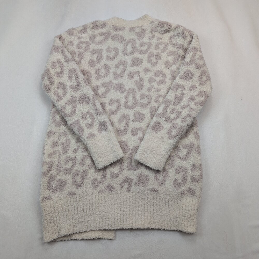 Barefoot Dreams CozyChic Leopard Open-Front Cardigan XS - Picture 3 of 11